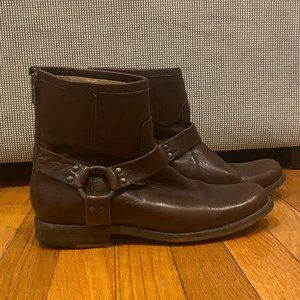 Frye Phillip Harness Short Leather Boots
